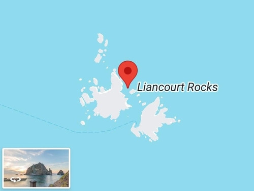 독도가 '리앙쿠르 암초'(Liancourt Rocks)로 잘못 표기돼 있는 모습. 사진 제공=서경덕 성신여대 창의융합학부 교수팀