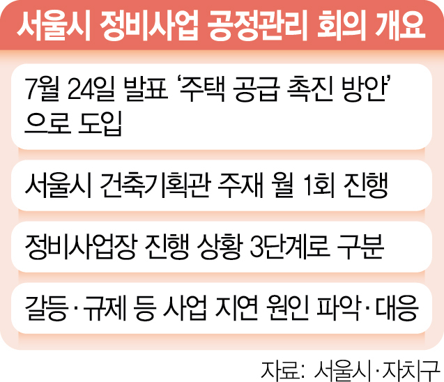 서울시·자치구 매달 '공정 관리회의'…규제·갈등 풀어 재개발 속도 높인다