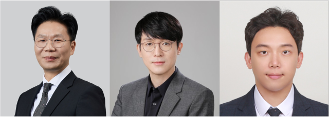 조일주(왼쪽부터) 고려의대 융합의학교실 교수, 조승우 연세대 생명공학과 교수, 신효근 경북대 전자공학부 교수. 사진 제공=고려대의료원