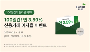 교보증권, 신용거래 우대 금리 이벤트 실시