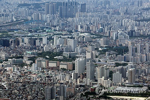 서울 시내 아파트 전경. 연합뉴스
