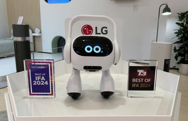 LG전자가 지난해 1월 세계 최대 정보기술(IT) 전시회 ‘CES 2024’에서 처음 선보인 가정용 반려 로봇 ‘Q9’.사진=LG전