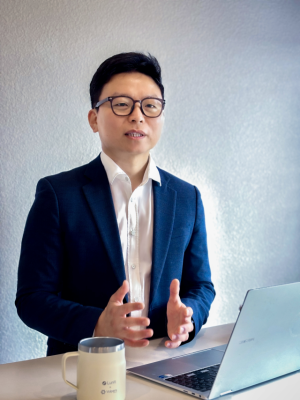 박현성 루닛 최고재무책임자(CFO)가 2일 서울경제신문과 인터뷰하고 있다. 박효정 기자