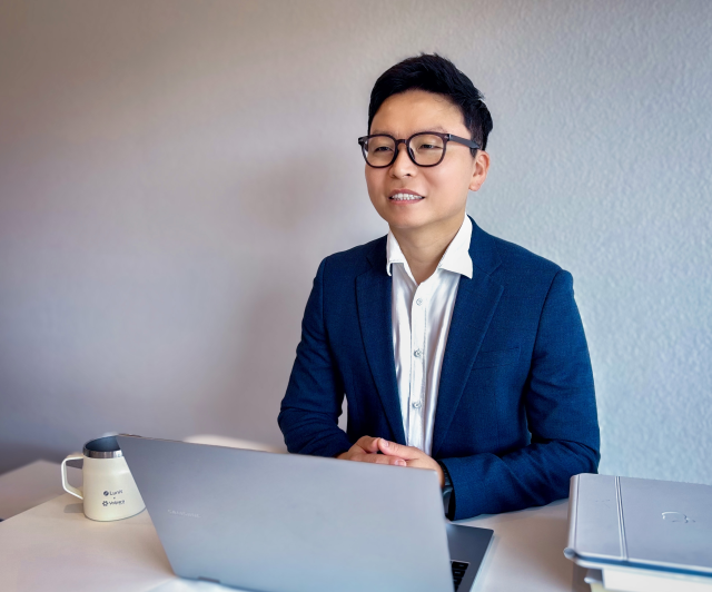 박현성 루닛 최고재무책임자(CFO)가 2일 서울경제신문과 인터뷰하고 있다. 박효정 기자
