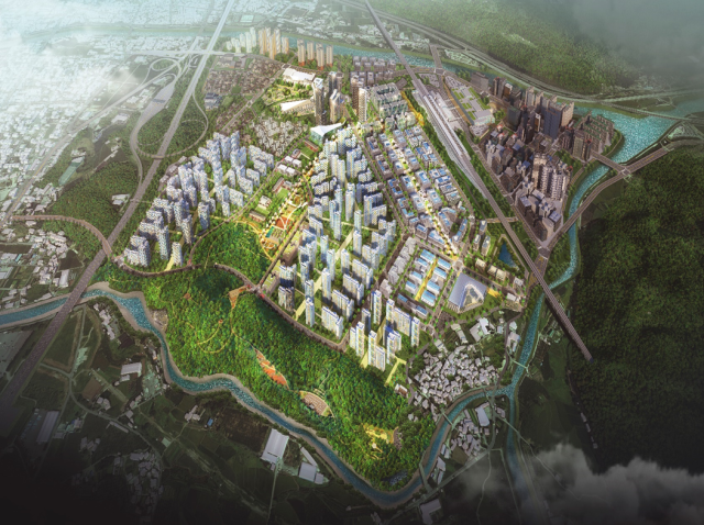 KTX 울산역 복합특화단지 예상조감도. 울산시