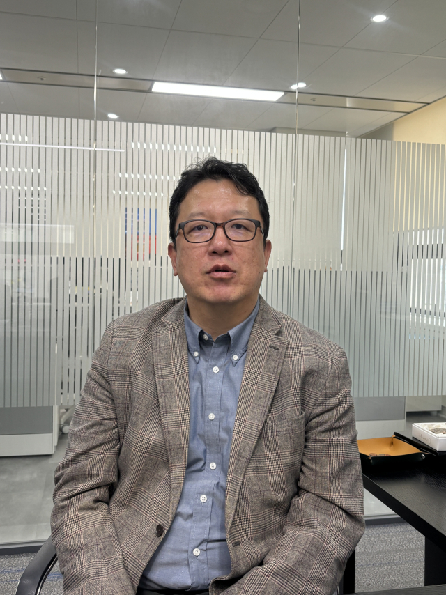 김용태 멥스젠 대표가 22일 서울경제신문과 인터뷰를 하고 있다. 이정민 기자