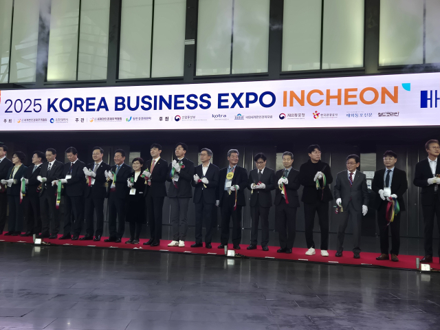 인천시와 세계한인경제무역협회가 공동 주최하는 ‘2025 Korea Business Expo Incheon’이 지난 28일 송도컨벤시아에서 개막했다. 사진제공=인천시