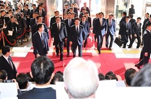 이재명 대통령 국회 도착, 국힘은 침묵시위