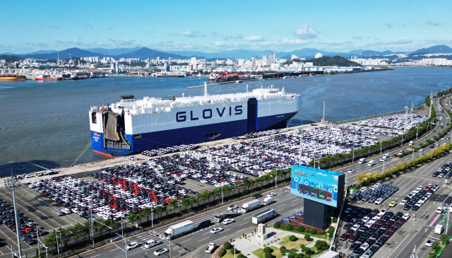 현대차 울산공장 수출 선적 부두. 사진 제공=현대차·기아