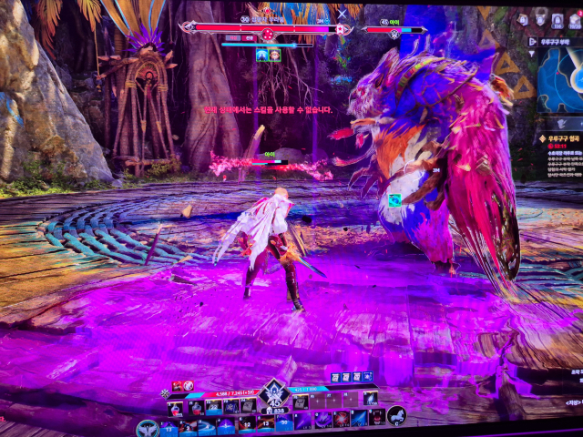 엔씨소프트 신작 ‘아이온2’ 시연 화면. 부산=김성태 기자