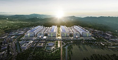 SK하이닉스 용인 반도체 산단 완공 조감도