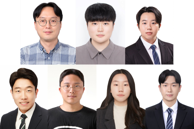 김승준(상단 왼쪽부터) GIST AI융합학과 교수, 김보천 석사과정생, 강성준·여도현·김광빈 박사과정생, 엄주원·박정주 석사과정생. 사진제공=GIST