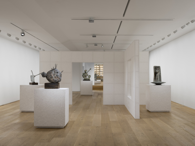 서울 한남동 타데우스로팍 서울에서 열리고 있는 호안 미로의 '조각의 언어' 전시 전경 /제공=타데우스로팍