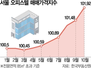 10월 서울 대형 오피스텔 가격 급등…“비규제 효과 크네”