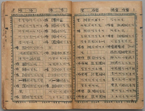 ‘근대 한국어 사전 원고’ 가운데 말모이 원고. 사진 제공=국가유산청