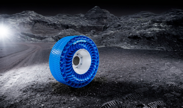 미쉐린이 개발한 달 탐사용 에어리스 타이어. 사진 제공=미쉐린