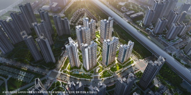 시티오씨엘 8단지의 조감도. 자료제공=DCRE