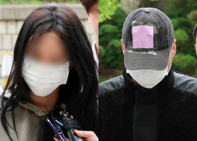 축구 국가대표 손흥민을 상대로 돈을 받아내려해 공갈 혐의를 받고 있는 양씨(28·왼쪽)와 용씨(40). 뉴스1