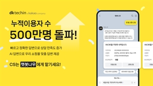 카톡 기반 고객 서비스 '챗봇 나우', 누적 이용자 500만명 돌파