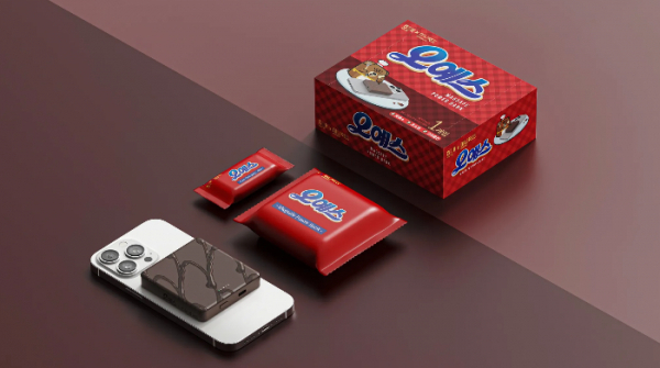 크라운해태제과의 ‘오예스’를 컬래버한 보조배터리. 사진제공=크라운해태