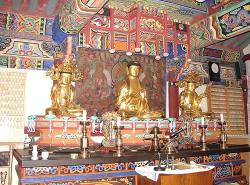 안성 청원사 대웅전 내부 모습. 사진 제공=국가유산청