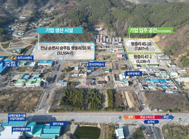 그린바이오 산업 전진지기로 떠오르고 있는 전남 순천시 옛 숭주군청 일원이 그린바이오 육성지구에 최종 선정됐다. 사진 제공=순천시