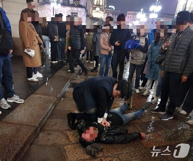 심정지 이탈리아인 살린 한국인 부부…'국위선양? 공직자로서 당연한 행동했다'