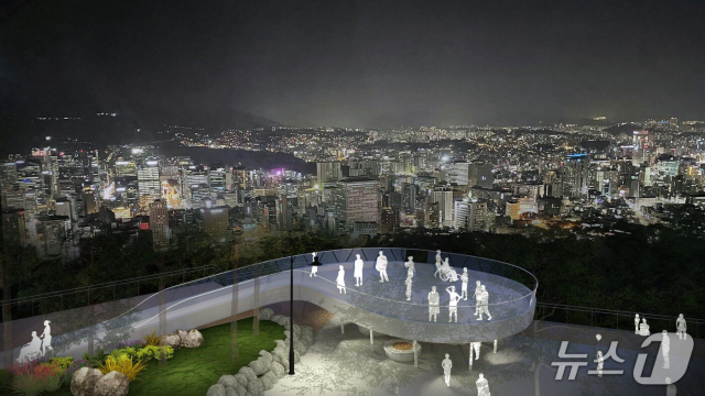 남산에 들어서게 될 360도 전망대. 서울시 제공, 뉴스1