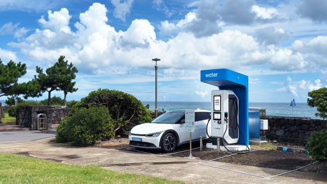 제주 제주시 구좌읍 소재 워터 제주해양수산연구원 수산종자연구센터 전기차충전소 전경. 사진제공=워터