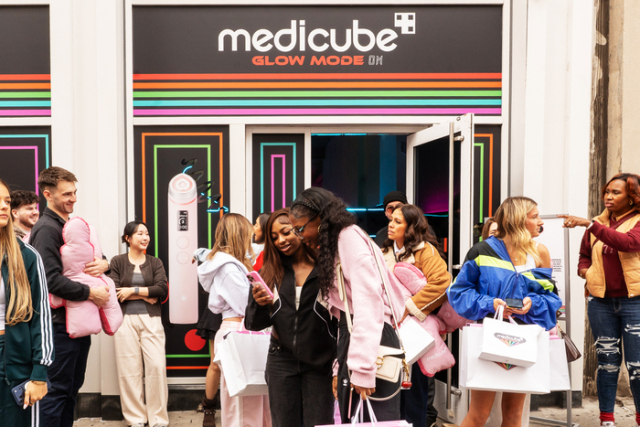 메디큐브 미국 뉴욕 팝업스토어. 사진 제공=에이피알