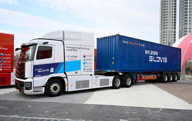 현대자동차 수소전기 트랙터. 사진 제공=현대차