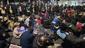 국회 앞 다시 등장한 응원봉·키세스 부대… 1년 전 오늘과 바뀐 모습은 [르포]