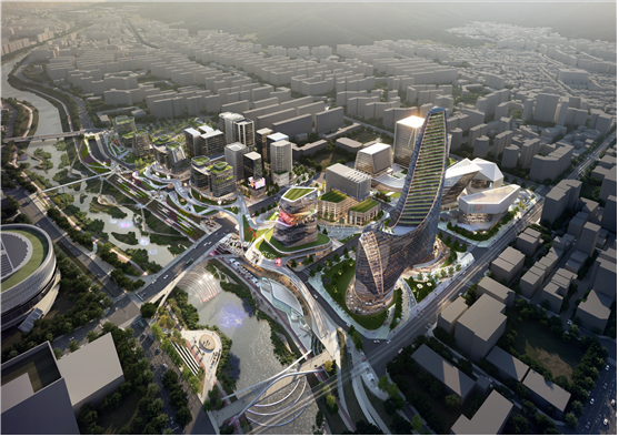 서울시 노원구 상계동 창동차량기지가 이전하고 남은 부지 일대에 조성될 산업단지 서울디지털바이오시티 조감도. 사진 제공=서울시