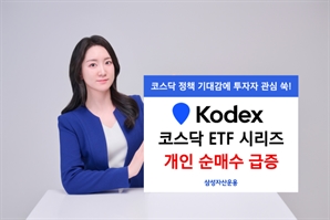 삼성운용, 'KODEX 코스닥 ETF' 시리즈에 개인 자금 몰렸다