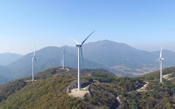 화순 풍력발전소 전경. 사진=서부발전