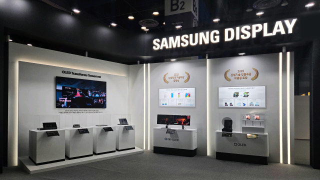 삼성디스플레이는 2025 코리아 테크 페스티벌에 참가해 대한민국 기술대상을 수상한 QD-OLED를 비롯해 폴더블 제품 등을 전시 중이다. 사진제공=삼성디스플레이