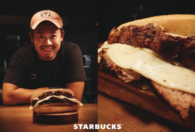 스타벅스가 유용욱 셰프와 협업해 출시한 ‘유용욱 바베큐 투컷 비프 샌드위치’. 사진 제공=스타벅스 코리아