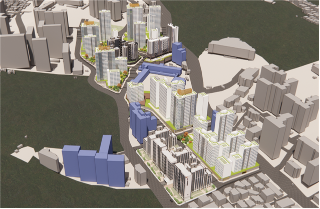 서울시 동작구 사당동 202-29번지 일대 모아타운 사업으로 조성될 아파트 단지 조감도. 사진 제공=서울시
