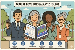 갤럭시 폴드7 대박 친 삼성…폴더블 점유율 64%로 껑충