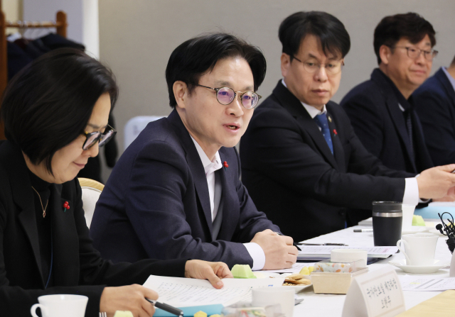 김정관 산업통상부 장관이 5일 열린 제1차 자원안보협의회에서 발언하고 있다. 연합뉴스