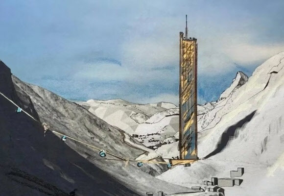 스위스 체르마트 마을에 들어설 초고층 빌딩 건설 계획. 리나 피크 홈페이지 갈무리