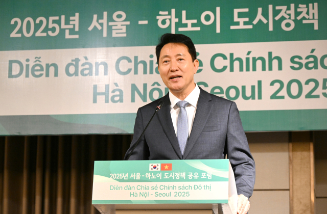 오세훈 시장, 하노이서 한강 혁신 개발 노하우 공유…베트남 인재 유치 활동도