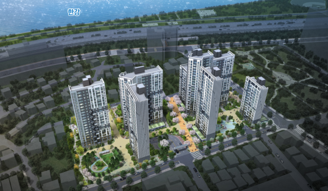 서울시 송파구 풍납동 풍납미성 재건축사업으로 조성될 아파트 단지 조감도. 사진 제공=서울시