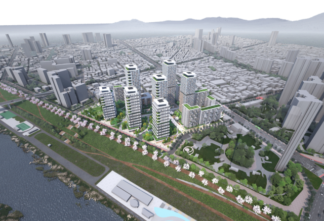 서울시 중랑구 면목8구역 재개발사업으로 조성될 아파트 단지 조감도. 사진 제공=서울시