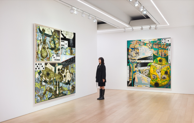 서울 용산구 리만머핀에서 열리고 있는 래리 피트먼의 개인전 '카프리초스와 야상곡' 전시 전경. 사진 제공=리만머핀