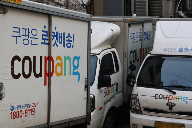 서울 시내 쿠팡 배송차량 모습. 연합뉴스