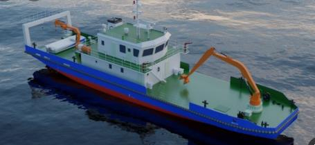 해양쓰레기 전용수거선 조감도. 사진제공=충남도