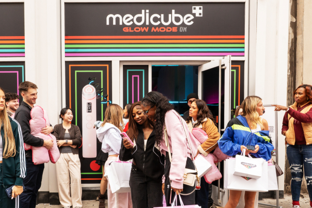 메디큐브 미국 뉴욕 팝업스토어 현장. 사진 제공=에이피알
