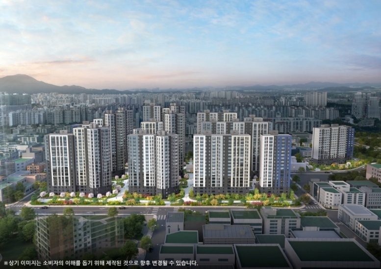 <두산위브&수자인 부평 더퍼스트 투시도>