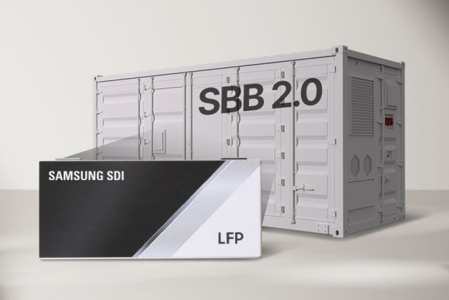 삼성SDI의 LFP 배터리가 탑재된 ESS 제품 'SBB(Samsung Battery Box) 2.0. 사진제공=삼성SDI